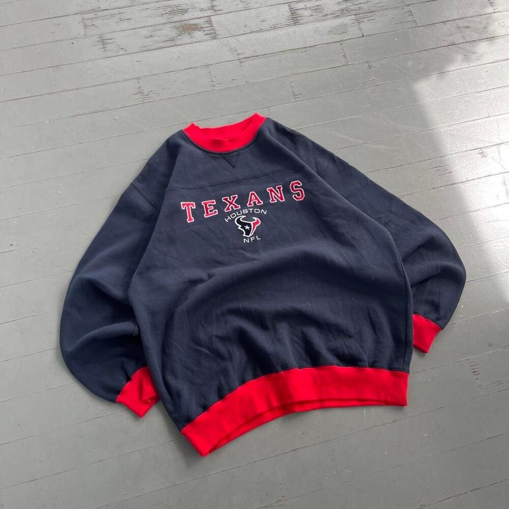 Vintage NFL Houston Texans Football Crewneck Sweatshirt